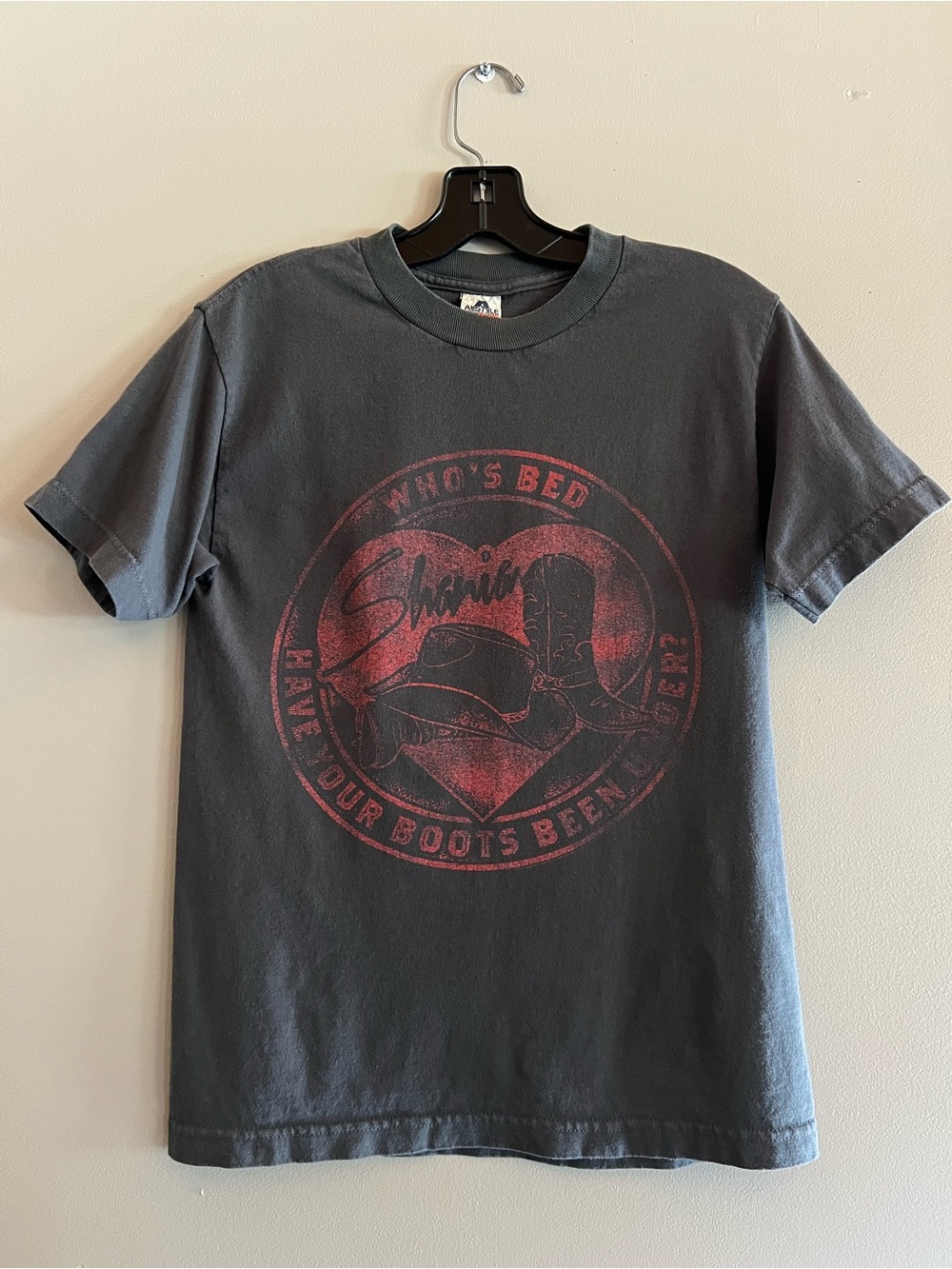 Shania Twain Whose Bed Have Your Boots Been Under ALSTYLE Black Graphic Tee